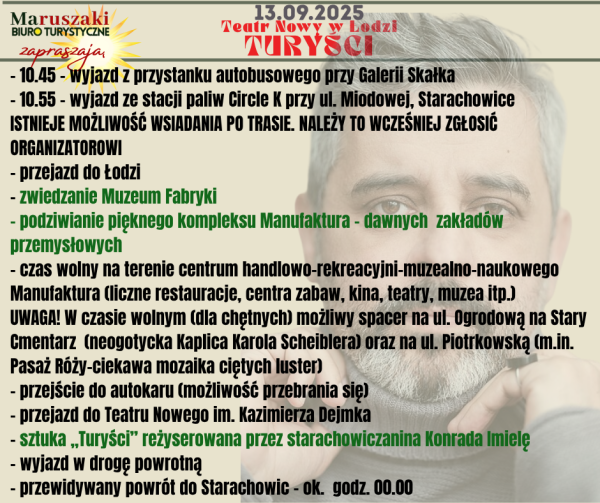 WYJAZD DO TEATRU NOWEGO W ŁODZI - obrazek 2